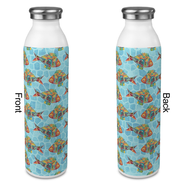Mosaic Fish 20oz Water Bottles - Full Print - Approval