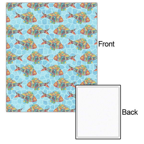 Mosaic Fish 20x24 - Matte Poster - Front & Back