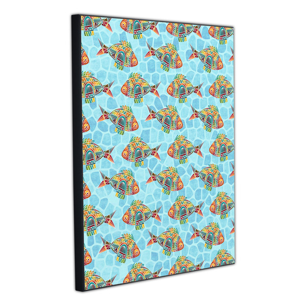 Mosaic Fish 20x24 Wood Print - Angle View