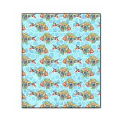 Mosaic Fish Wood Print - 20x24