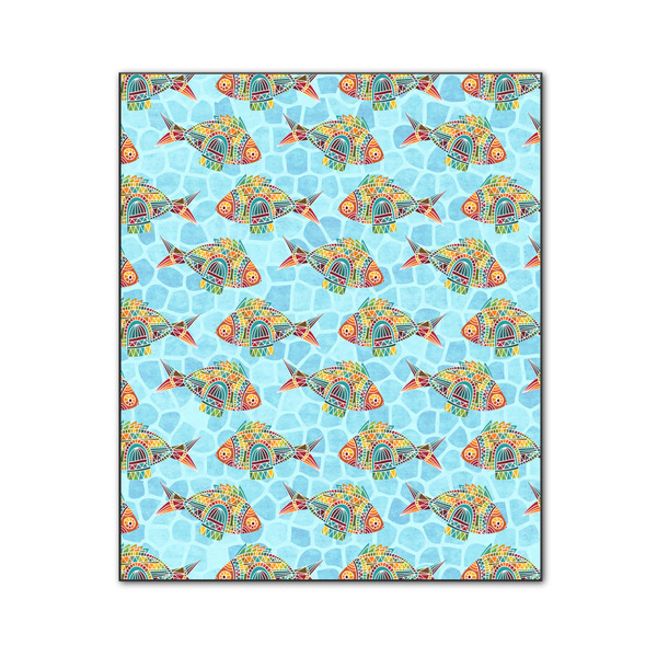 Mosaic Fish 20x24 Wood Print - Front View