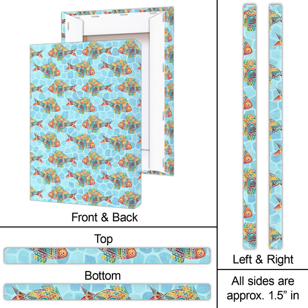 Mosaic Fish 20x30 - Canvas Print - Approval