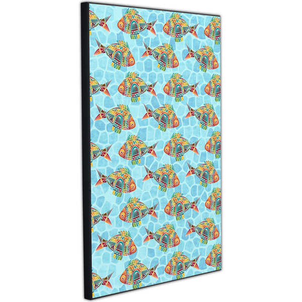 Mosaic Fish 20x30 Wood Print - Angle View