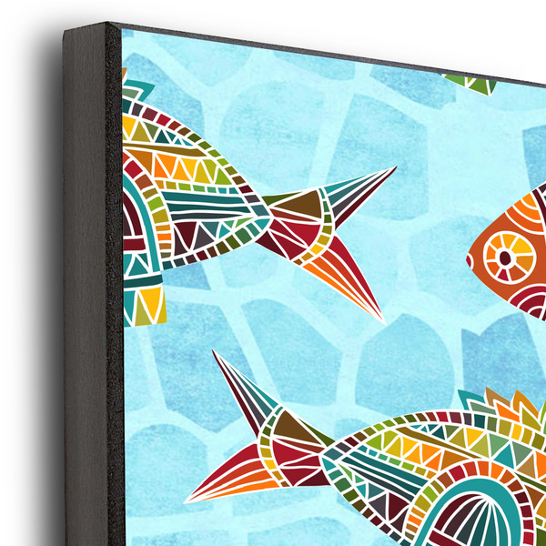 Mosaic Fish 20x30 Wood Print - Closeup