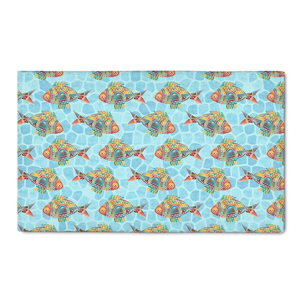 Custom Mosaic Fish 3' x 5' Indoor Area Rug