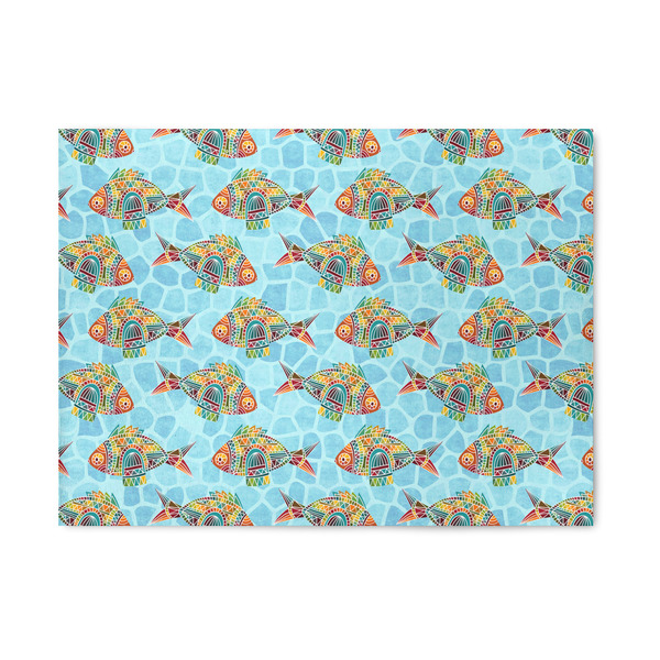 Custom Mosaic Fish 5' x 7' Indoor Area Rug