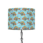 Mosaic Fish 8" Drum Lamp Shade - Fabric