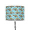 Mosaic Fish 8" Drum Lampshade - ON STAND (Poly Film)