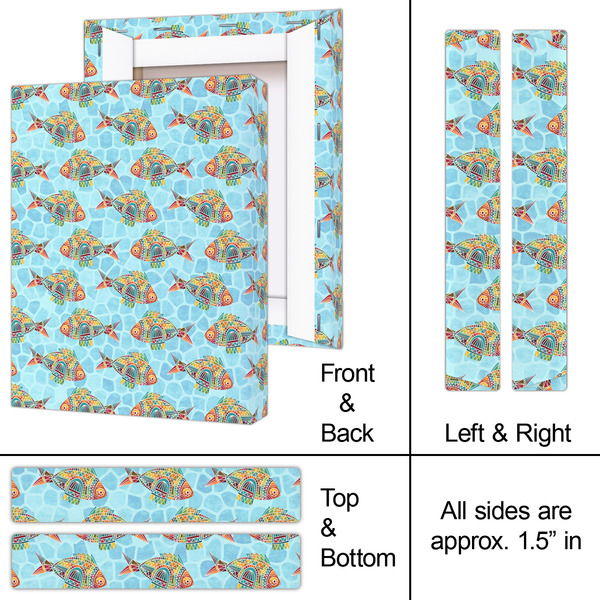 Mosaic Fish 8x10 - Canvas Print - Approval