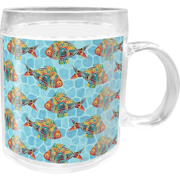 Custom Mosaic Fish Acrylic Kids Mug