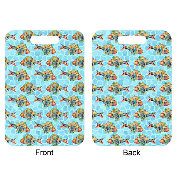 Colorful FIsh Aluminum Luggage Tag (Front + Back)