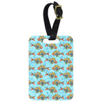 Mosaic Fish Metal Luggage Tag