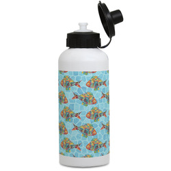 Mosaic Fish Water Bottles - Aluminum - 20 oz - White