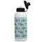 Mosaic Fish Aluminum Water Bottle - White Front