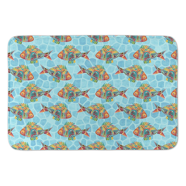 Custom Mosaic Fish Anti-Fatigue Kitchen Mat