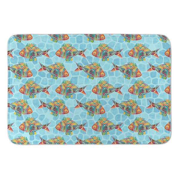 Custom Mosaic Fish Anti-Fatigue Kitchen Mat