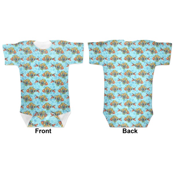 Mosaic Fish Baby Bodysuit Approval
