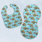 Mosaic Fish Baby Bib & Burp Set