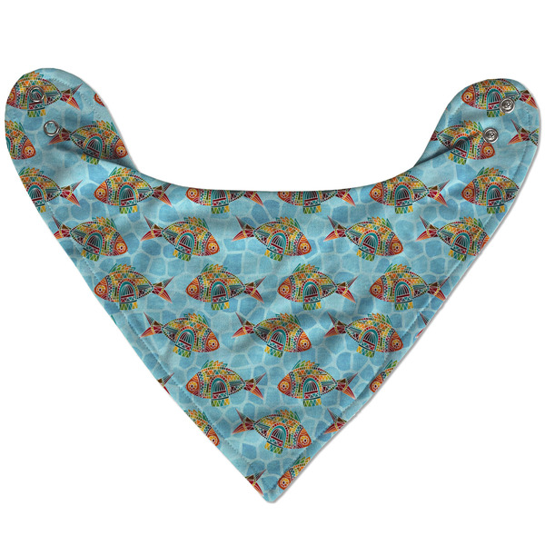 Mosaic Fish Bandana Flat Approval