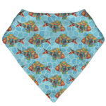 Mosaic Fish Bandana Bib