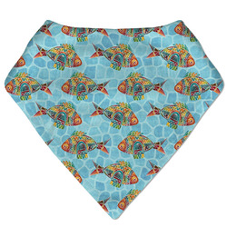 Mosaic Fish Bandana Bib