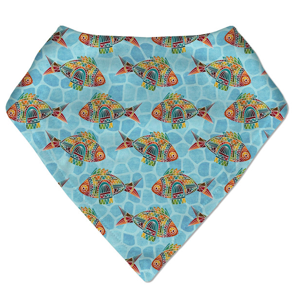 Custom Mosaic Fish Bandana Bib