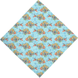 Mosaic Fish Dog Bandana Scarf