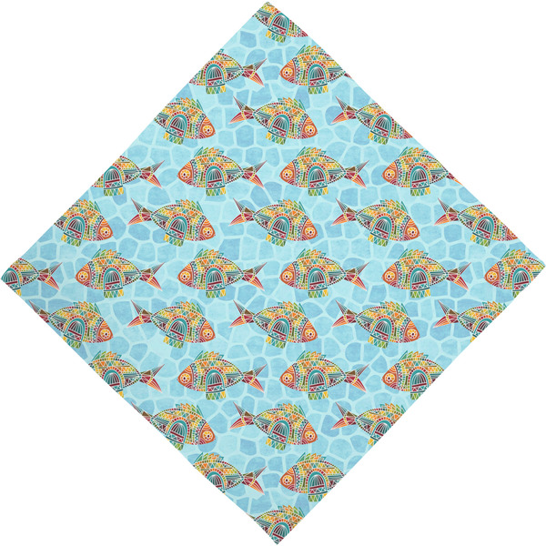 Mosaic Fish Bandana - Full View