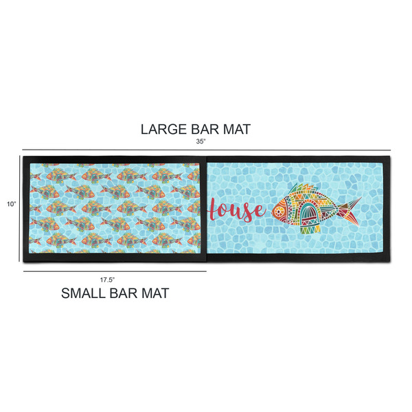 Mosaic Fish Bar Mats - Sizing Chart