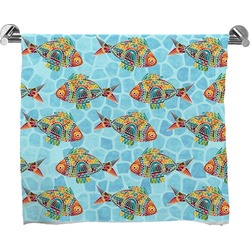 Mosaic Fish Bath Towel