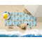 Mosaic Fish Beach Towel Lifestyle