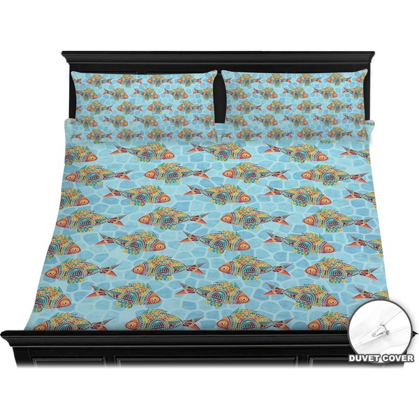 Mosaic Fish Bedding Set (King) - Duvet