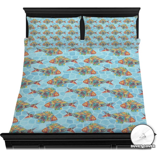 Mosaic Fish Bedding Set (Queen) - Duvet