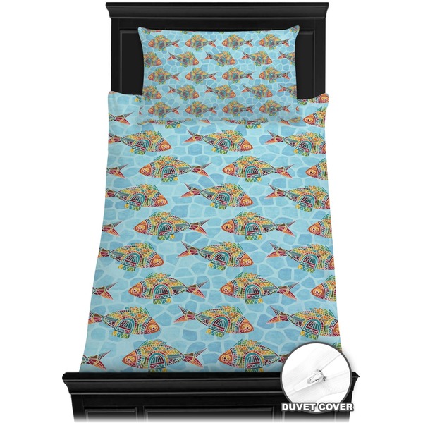Mosaic Fish Bedding Set (Twin) - Duvet