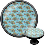 Mosaic Fish Cabinet Knob (Black)