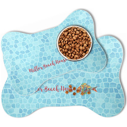 Mosaic Fish Bone Shaped Dog Food Mat