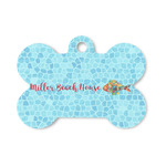 Mosaic Fish Bone Shaped Dog ID Tag - Small