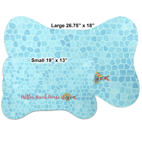 Mosaic Fish Bone Shaped Mat Comparison