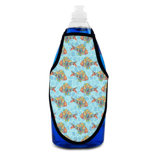 Mosaic Fish Bottle Apron - Soap - FRONT