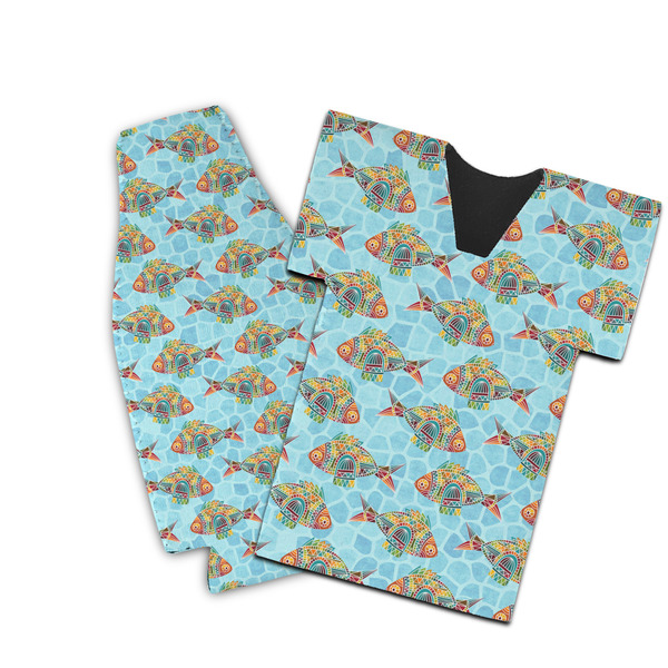 Custom Mosaic Fish Bottle Cooler