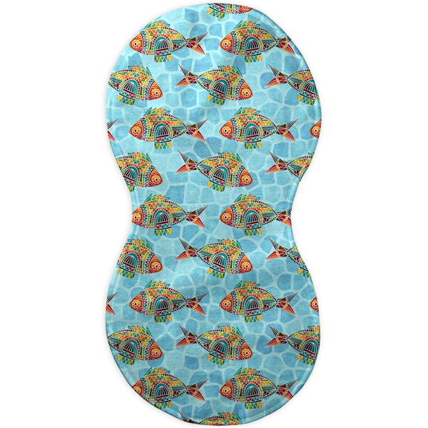 Mosaic Fish Burp Peanut Shaped Flat