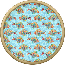 Mosaic Fish Cabinet Knob - Gold