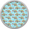 Mosaic Fish Cabinet Knob - Nickel - Front