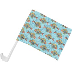 Mosaic Fish Car Flag - Small