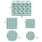 Mosaic Fish Car Magnets - SIZE CHART