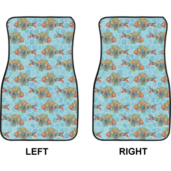 Mosaic Fish Car Mat Front - Approval
