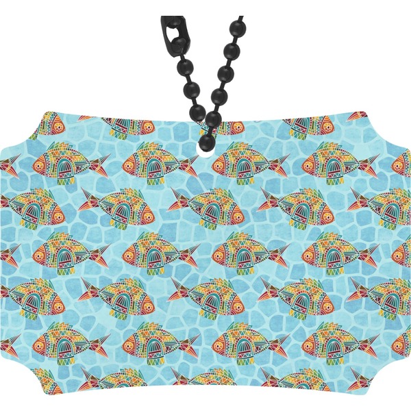 Custom Mosaic Fish Rear View Mirror Ornament