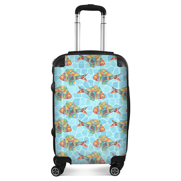 Custom Mosaic Fish Suitcase
