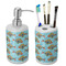 Mosaic Fish Ceramic Bathroom Accessories Set