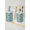 Mosaic Fish Ceramic Bathroom Accessories - LIFESTYLE (toothbrush holder & soap dispenser)